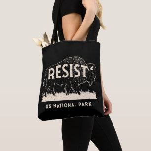 US National Park Resist Service Bison Büffel Tasche