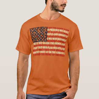 US-Nationalhymne-Flagge The StarSpangled Banner T-Shirt
