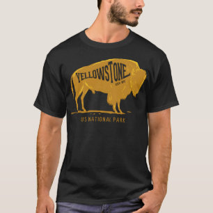 US-Nationalpark Bison Buffalo Yellowstone Park T-Shirt