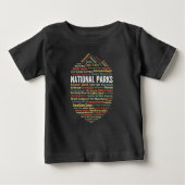 US-Nationalparks Baby T-shirt (Vorderseite)