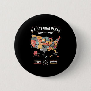 US-Nationalparks Karte Erhalten Schützen Wandern K Button