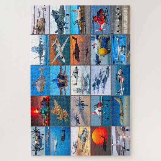 US NAVAL AIRCRAFT "MONTAGE" PUZZLE (Vertikal)