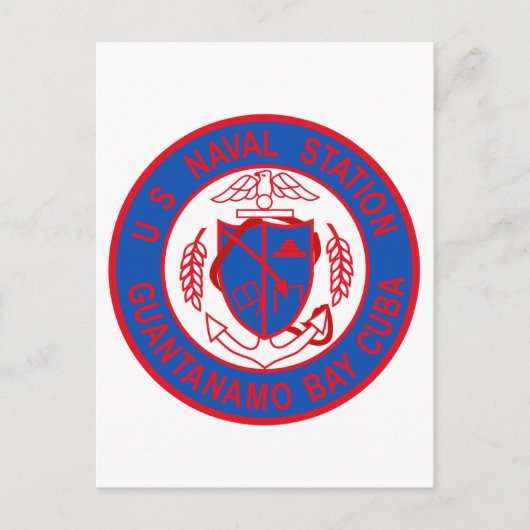 US NAVAL STATION GUANTANAMO BAY KUBA Militärstützp Postkarte (Vorderseite)