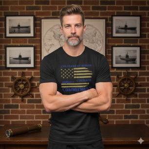 US Navy 250. Jubiläums-U-Boot-Ehren-T-Shirt T-Shirt