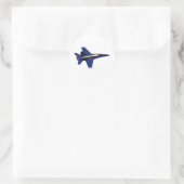 US NAVY Blue Angels In Flight auf Flottenwoche Runder Aufkleber (Tasche)