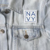 US-NAVY-Button in Blau und Weiß Button (Beispiel)
