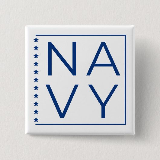US-NAVY-Button in Blau und Weiß Button (Vorderseite)