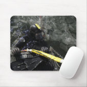 US Navy Diver startet seinen Tauchgang Mousepad (Mit Mouse)