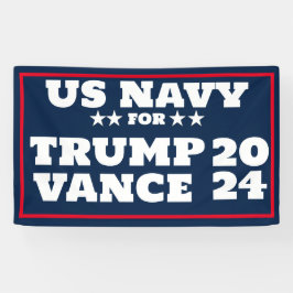 US-NAVY für Trump Vance 2024-Banner Banner