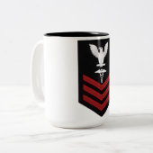 US Navy Hospital Corpsman Insignia Kaffeetasse (Vorderseite Links)