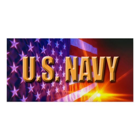 US Navy Ihr maßgeschneidertes 28" x 14" perfektes  Poster (Vorderseite)