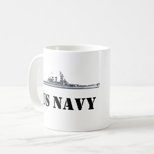 US NAVY KAFFEETASSE (Vorderseite Links)