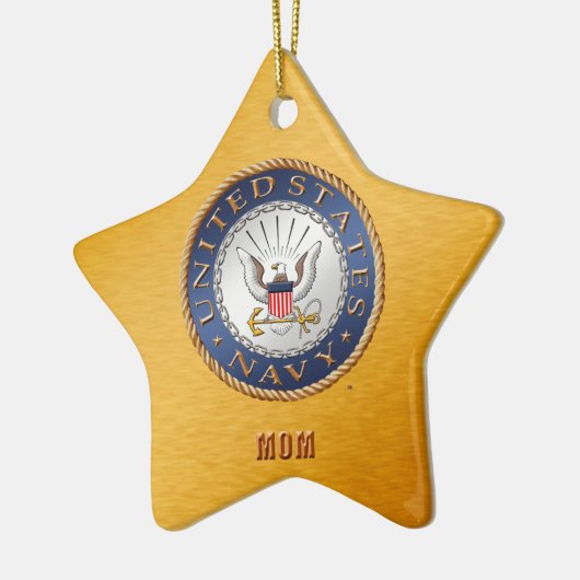 US Navy Mama Keramik Ornament (Links)