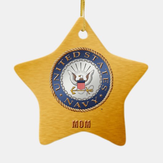 US Navy Mama Keramik Ornament (Hinten)