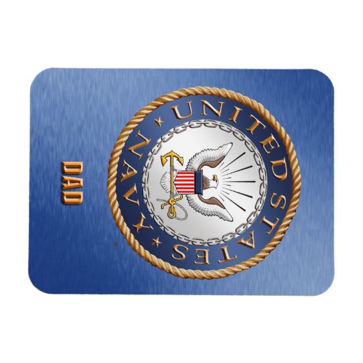US Navy Vater Flexible Foto Magnet (Horizontal)