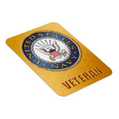 US Navy Veteran Flexible Foto Magnet (Rechte Seite)