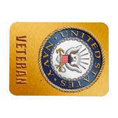 US Navy Veteran Flexible Foto Magnet (Horizontal)