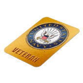 US Navy Veteran Flexible Foto Magnet (Linke Seite)