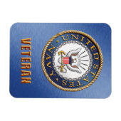 US Navy Veteran Flexible Foto Magnet (Horizontal)
