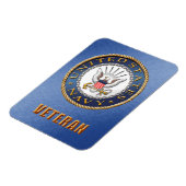 US Navy Veteran Flexible Foto Magnet (Linke Seite)