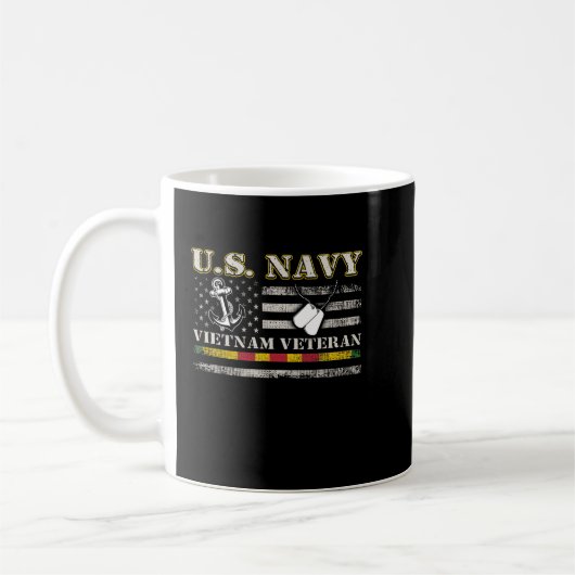 US Navy Vietnam Veteran Kaffeetasse (Links)