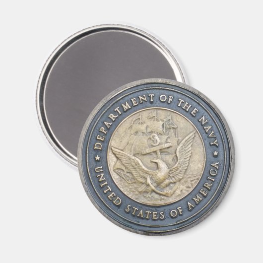 US NAVY Wappen, Emblem Magnet (Vorderseite/Rückseite)