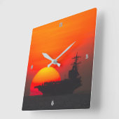 US-NUKLEARER FLUGZEUGFÜHRER QUADRATISCHE WANDUHR (Winkel)