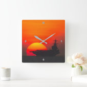 US-NUKLEARER FLUGZEUGFÜHRER QUADRATISCHE WANDUHR (Zuhause)