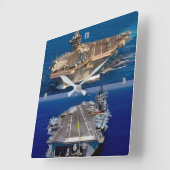 US-NUKLEARER FLUGZEUGFÜHRER QUADRATISCHE WANDUHR (Winkel)