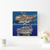 US-NUKLEARER FLUGZEUGFÜHRER QUADRATISCHE WANDUHR (Zuhause)