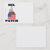 US-Öl-Flecken, Visitenkarten, Öl, Anlage, Visitenkarte (Vorne/Hinten)