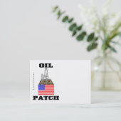 US-Öl-Flecken, Visitenkarten, Öl, Anlage, Visitenkarte (Stehend Vorderseite)