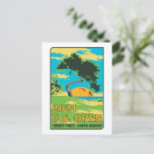 US open 2021 torrey Pines South Gartgeschenke Postkarte (Stehend Vorderseite)