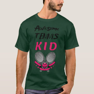 US Open Tennis Kid Racket und Ball 3 T-Shirt