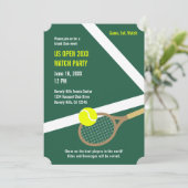 US Open Watch Party Einladung (grün) (Stehend Vorderseite)