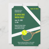 US Open Watch Party Einladung (grün) (Vorderseite)