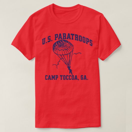 US Paratroops Camp Toccoa WW2 Vintag TShirt (Design vorne)
