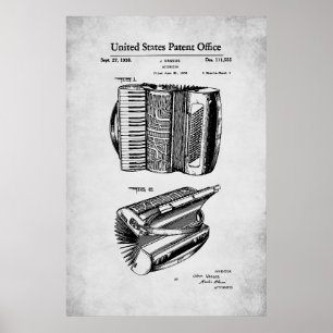 US-Patent - Akkordeon Poster