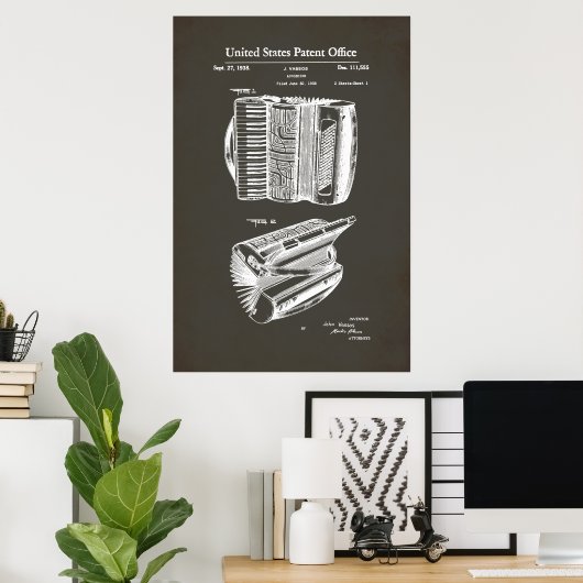 US-Patent - Akkordeon Poster (Heimbüro)