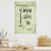 US-Patent - akustische Gitarre Poster (Küche)