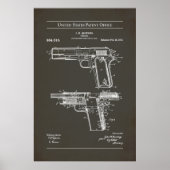US-Patent - Browning M1911 Poster (Vorne)