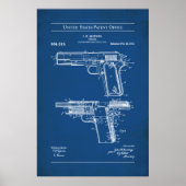US-Patent - Browning M1911 Poster (Vorne)