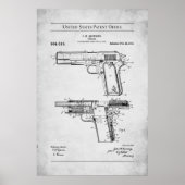 US-Patent - Browning M1911 Poster (Vorne)