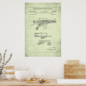 US-Patent - Colt Automatic Rifle Poster (Küche)