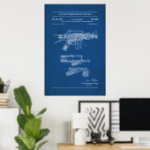 US-Patent - Colt Automatic Rifle Poster (Heimbüro)