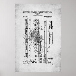 US-Patent - Flöte Poster