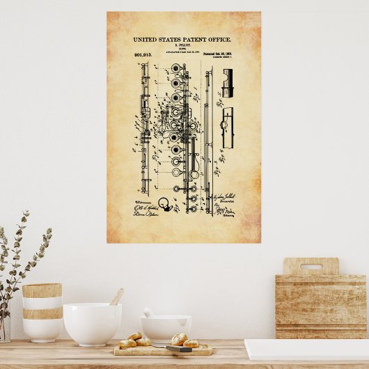 US-Patent - Flute Poster (Küche)
