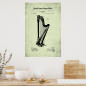 US-Patent - Harfe Poster (Küche)
