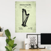 US-Patent - Harfe Poster (Heimbüro)