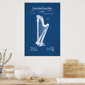 US-Patent - Harfe Poster (Küche)